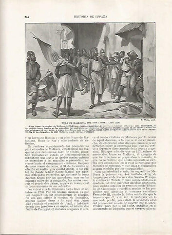 LAMINA 18225: Toma de Mallorca por Jaime I en el 1229