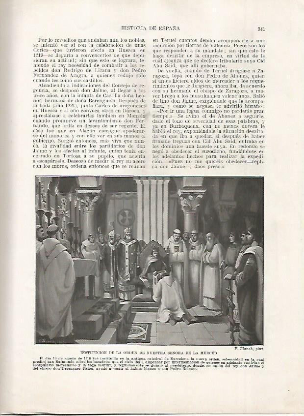 LAMINA 18224: Institucion de la Orden de Nuestra Señora de la Merced