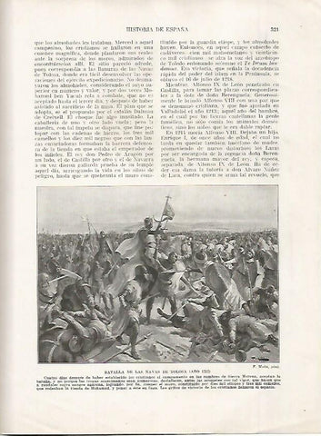 LAMINA 18213: Batalla de las Navas de Tolosa en el 1212