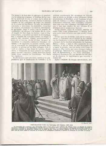 LAMINA 18212: Preparativos de la Batalla de Tolosa del 1212