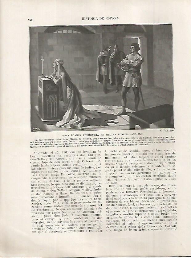 LAMINA 18254: Blanca de Borbon prisionera en Medina Sidonia en el 1361