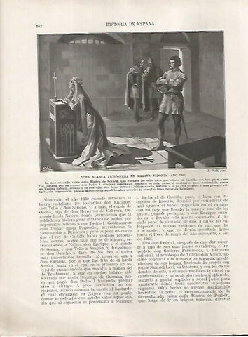 LAMINA 18254: Blanca de Borbon prisionera en Medina Sidonia en el 1361