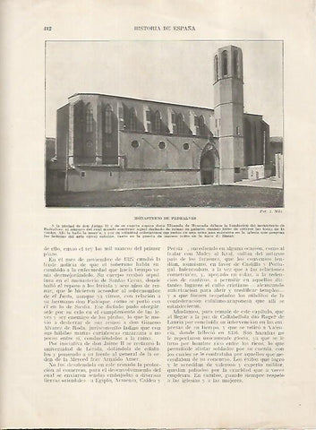 LAMINA 18245: Monasterio de Pedralbes en Barcelona, fotografia de A. Mas