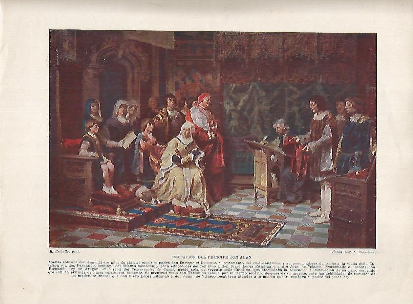 LAMINA 18237: Educacion del principe Don Juan