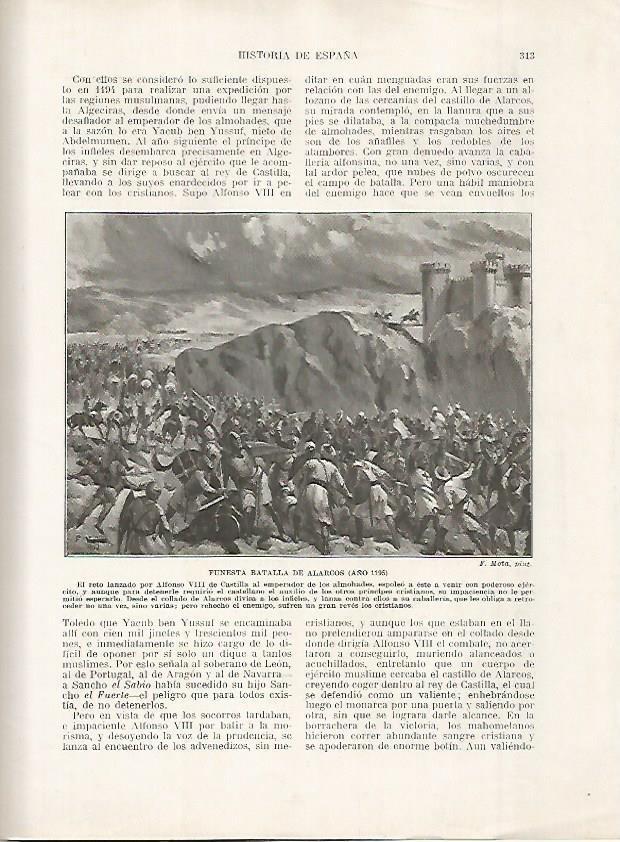 LAMINA 18208: Batalla de Alarcos en el 1195