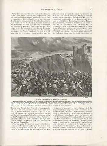LAMINA 18208: Batalla de Alarcos en el 1195