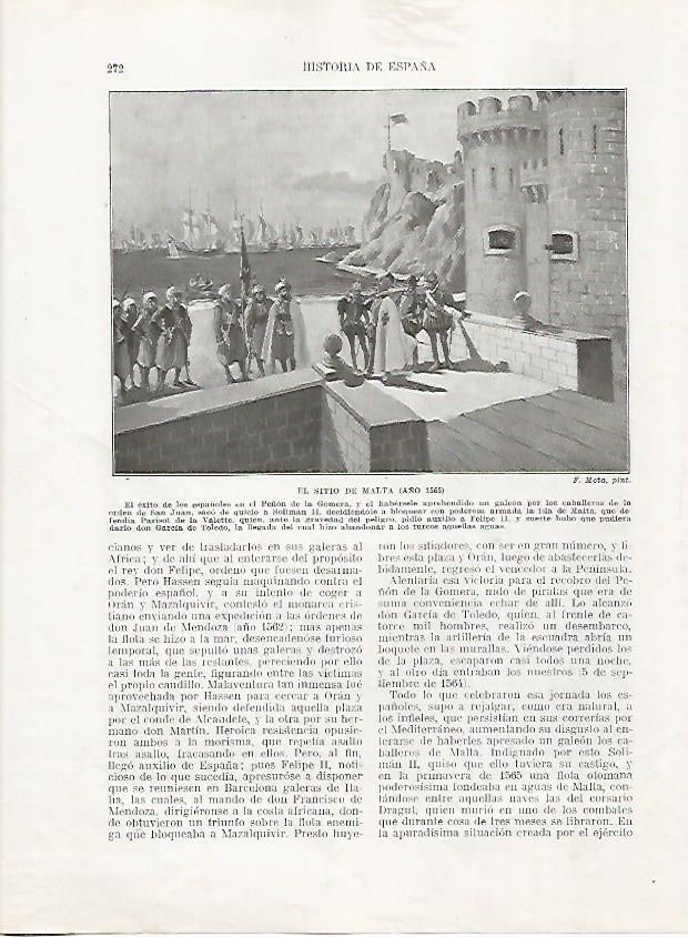 LAMINA 18049: Sitio de Malta en 1565