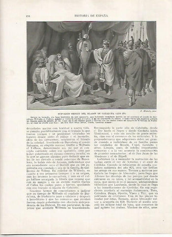LAMINA 18177: Supuesto origen del blason de Cataluña