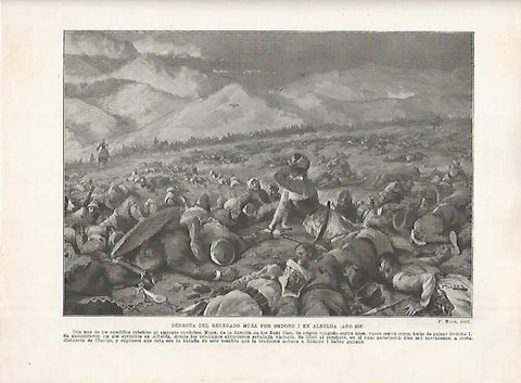 LAMINA 18176: Derrota de Muza por Ordosio I en Albelda