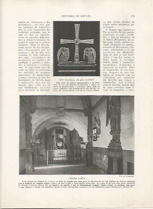 LAMINA 18170: Cruz de los Angeles y Camara Santa
