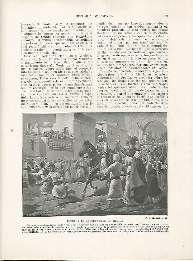 LAMINA 18158: Entrada de Abderrahman en Merida