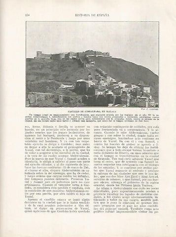 LAMINA 18157: Castillo de Gibralfaro en Malaga