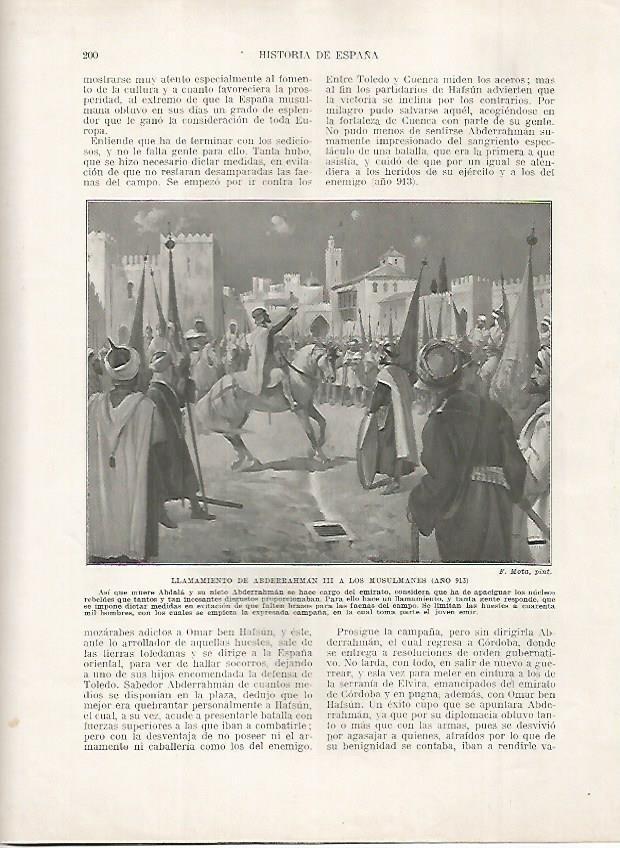 LAMINA 18180: Abderrahman III en el 913
