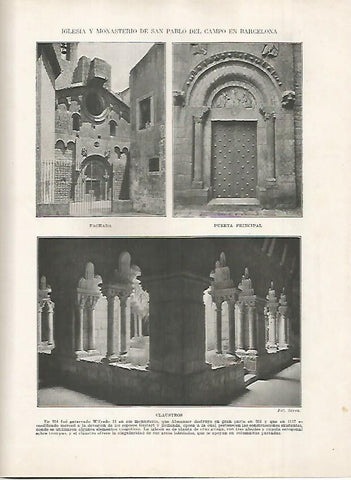 LAMINA 18181: Iglesia y monasterio de Sant Pere del Camp en Barcelona