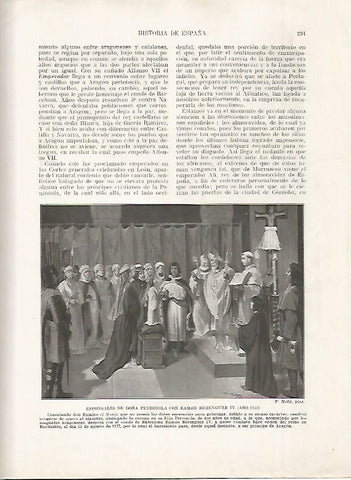 LAMINA 18196: Boda de Petronila y Ramon Berenguer IV en el 1137