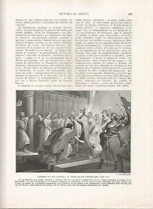 LAMINA 18195: Alfonso VII es proclamado emperador en el 1135