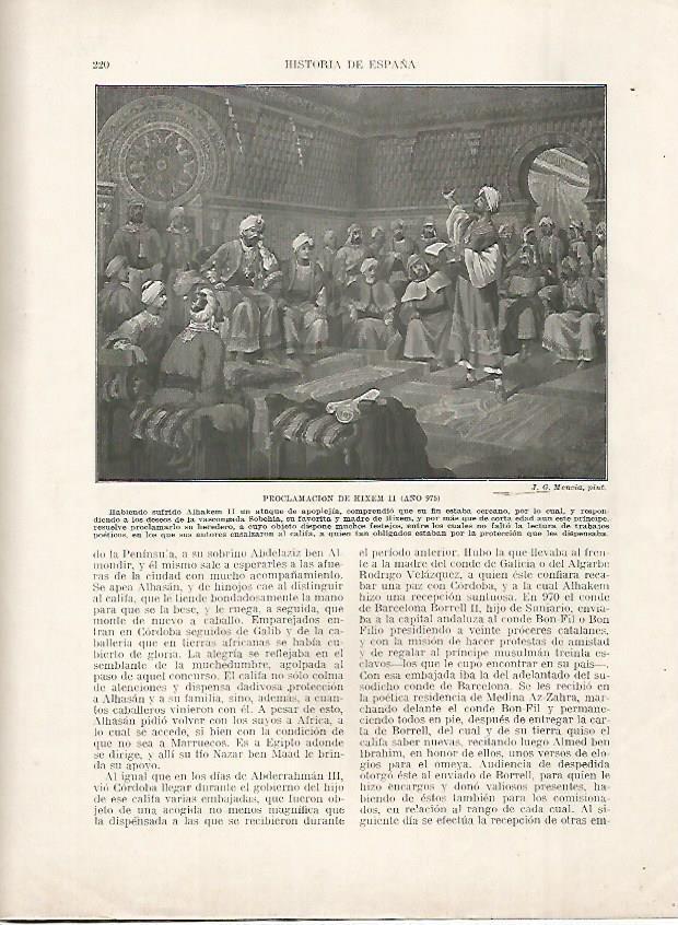 LAMINA 18191: Proclamacion de Hixem II en el 975