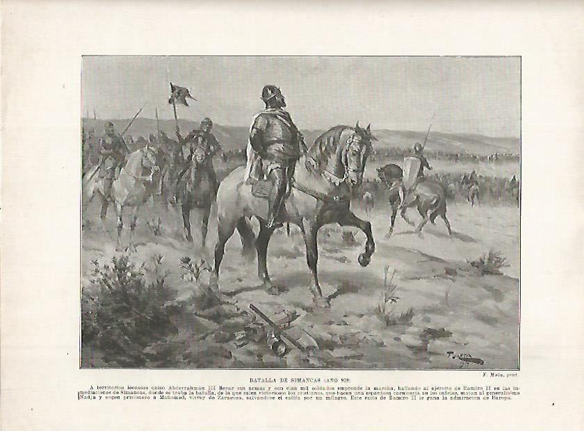 LAMINA 18186: Batalla de Simancas en el 939