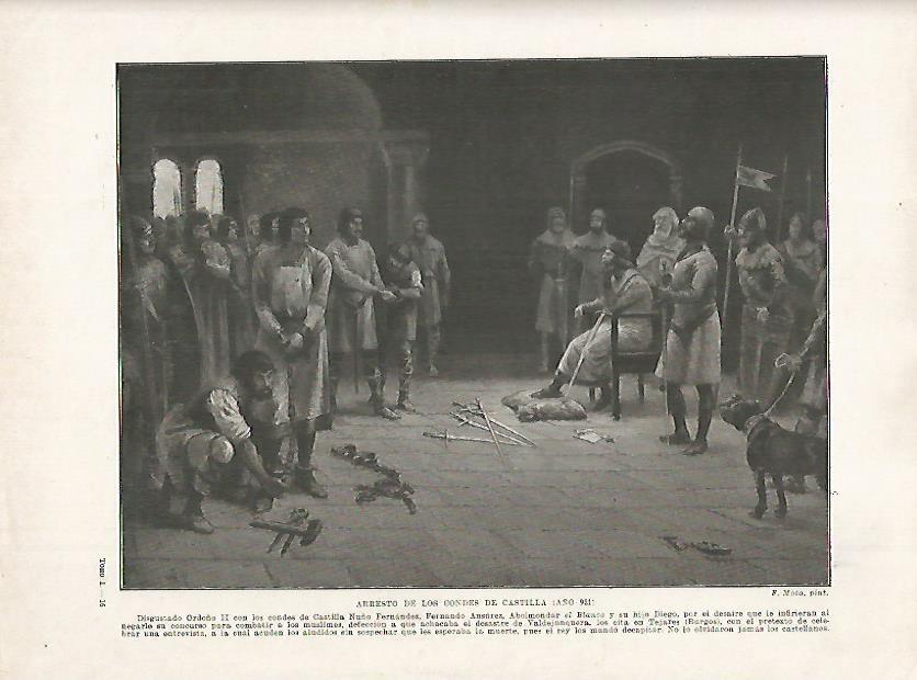 LAMINA 18184: Arresto de los Condes de Castilla en el 921