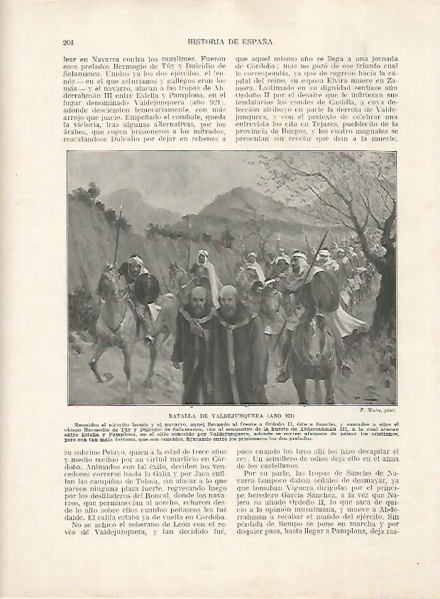 LAMINA 18182: Batalla de Valdejunquera en el 921