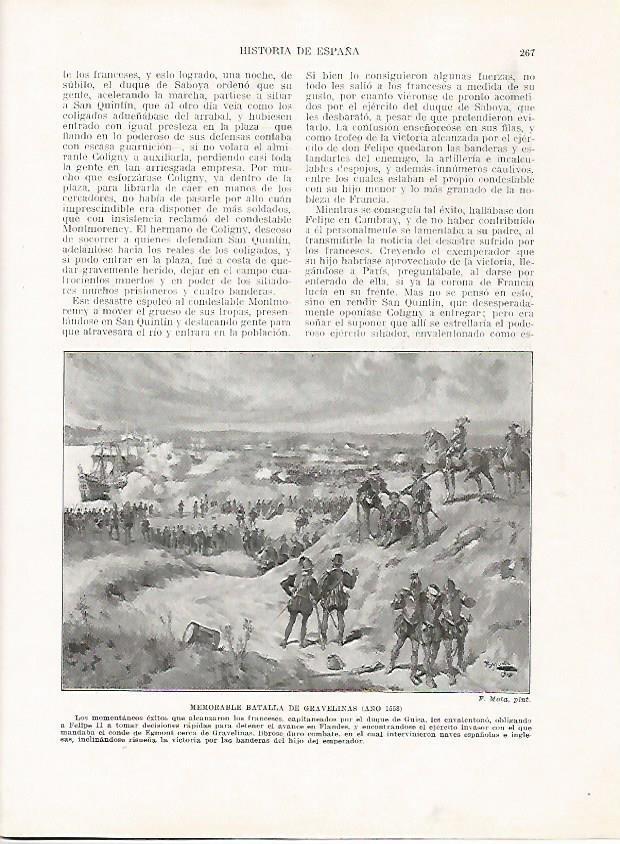 LAMINA 18046: Batalla de Gravelina en 1558
