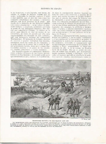 LAMINA 18046: Batalla de Gravelina en 1558