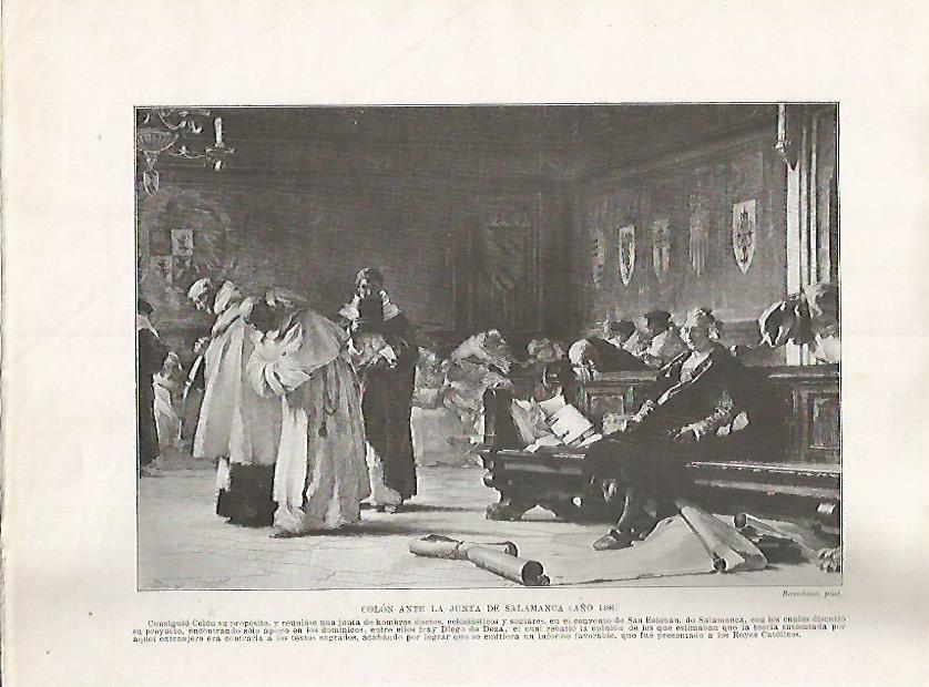 LAMINA 17912: Colon ante la Junta de Salamanca, 1486