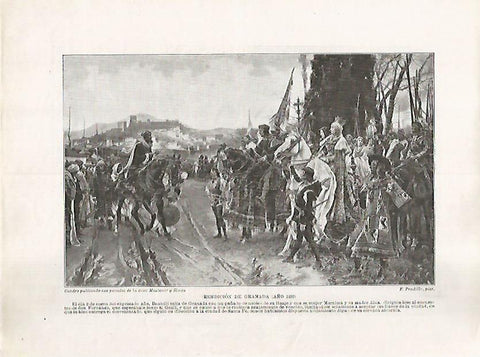 LAMINA 17910: Rendicion de Granada, 1492