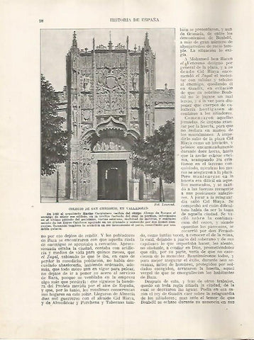 LAMINA 17906: Colegio de San Gregorio en Valladolid