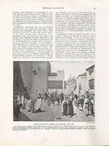 LAMINA 17902: Proclamacion de Boabdil en Granada, 1482