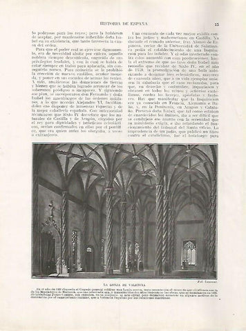 LAMINA 17899: La Lonja de Valencia