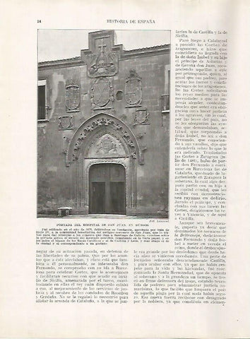 LAMINA 17898: Hospital de San Juan en Burgos