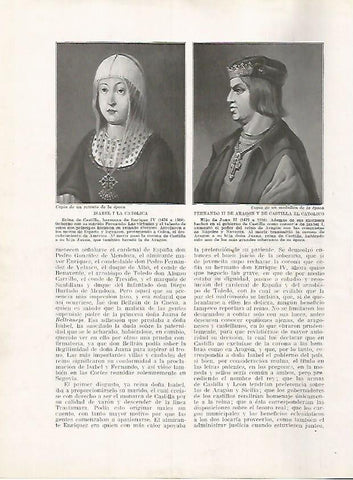 LAMINA 17894: Isabel I la Catolica y Fernando II de Aragon