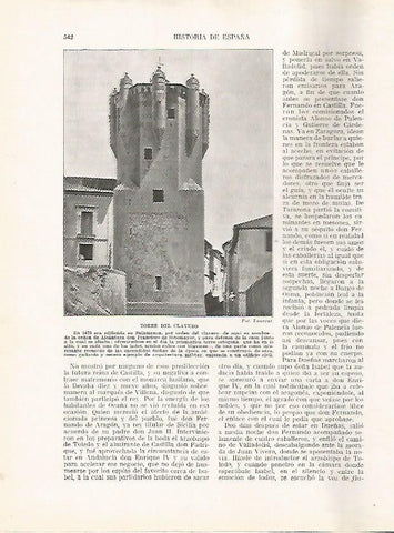 LAMINA 17891: Torre del Clavero, en Salamanca