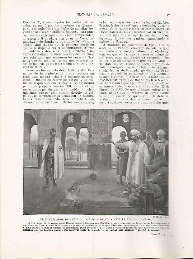 LAMINA 17901: Juan de Vera ante el rey de Granada