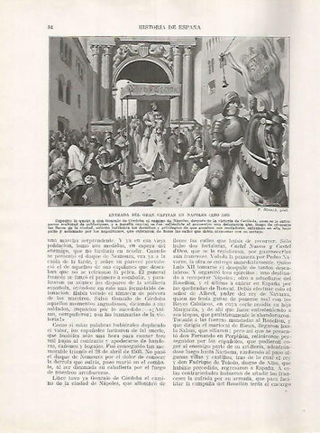 LAMINA 17939: Entrada del Gran Capitan en Napoles, 1503