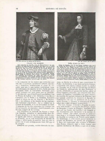LAMINA 17938: Felipe I el Hermoso y Juana la Loca
