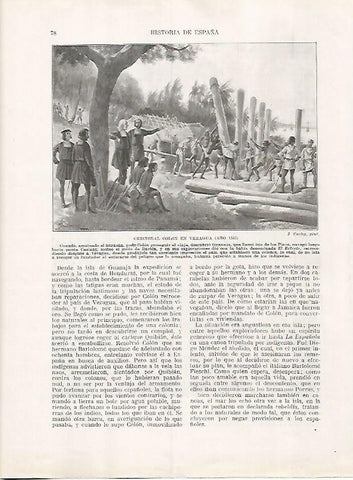 LAMINA 17936: Cristobal Colon en Veragua, 1503