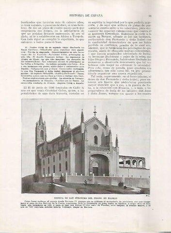 LAMINA 17932: Iglesia de San Jeeronimo del Prado en Madrid