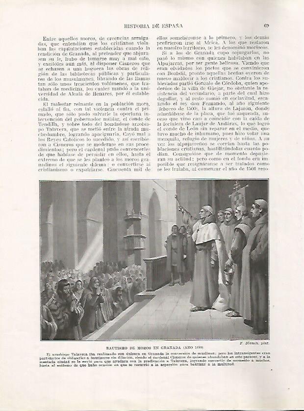 LAMINA 17931: Bautismo de moros en Cordoba, 1499