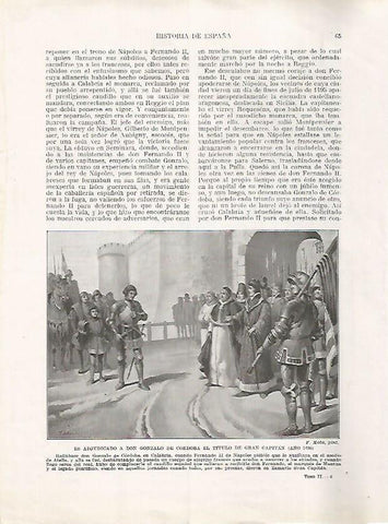 LAMINA 17930: El Gran Capitan Gonzalo de Cordoba