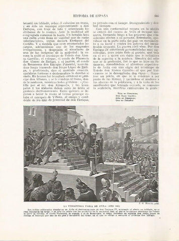 LAMINA 17890: Farsa de Avila, 1465