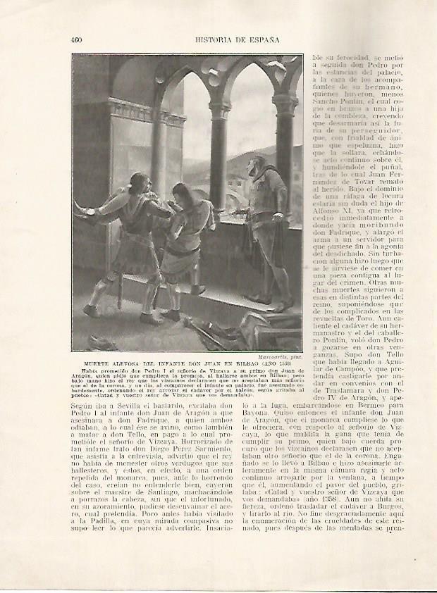 LAMINA 17857: Muerte del Infante Juan en Bilbao, 1538