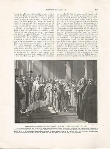 LAMINA 17856: Matrimonio de Pedro I y Juana de Castro, 1354