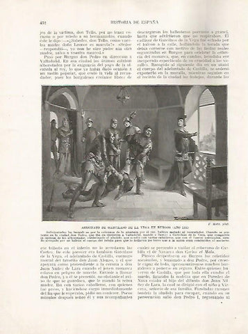 LAMINA 17853: Asesinato de Garcilaso de la Vega en Burgos, 1351