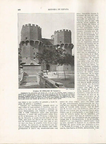LAMINA 17860: Puerta de Serranos en Valencia