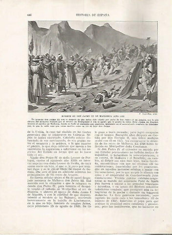 LAMINA 17849: Muerte de Jaime III en Mallorca