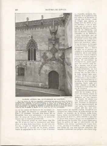 LAMINA 17847: Antigua fachada del Ayuntamiento de  Barcelona