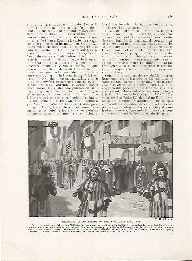 LAMINA 17846: Traslado de los restos de Santa Eulalia, 1339
