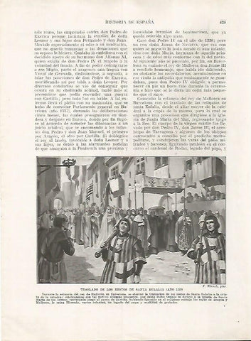 LAMINA 17846: Traslado de los restos de Santa Eulalia, 1339